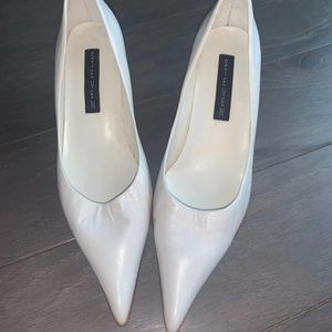 Vintage Steven White Kitten Heels